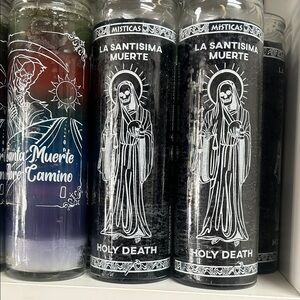 La Santísima Muerte Candle - Black